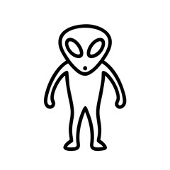 Alien Ganzkörper Symbol 