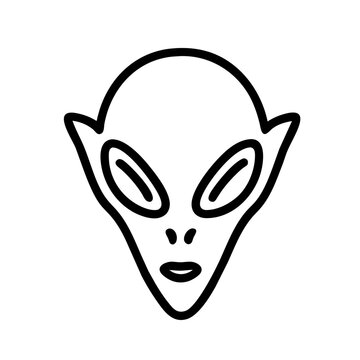 Alienkopf Symbol 