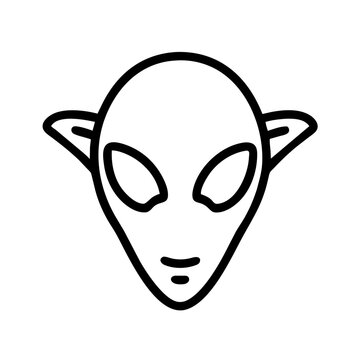 Alienkopf Symbol 