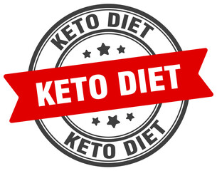 keto diet stamp. keto diet label on transparent background. round sign