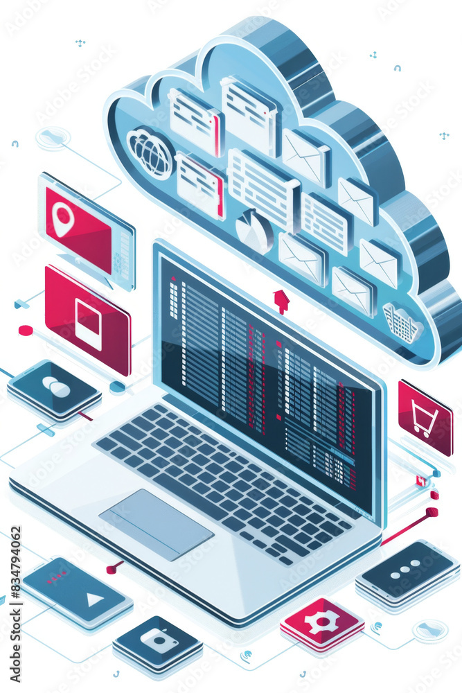 Poster diverse users accessing cloud storage seamlessly