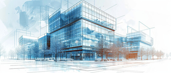 Developers and investors plan office buildings for commercial real estate.