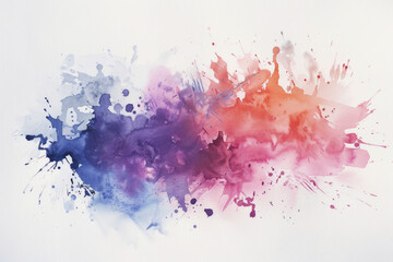 Fototapeta premium A minimalist watercolor splash with soft edges and a modern, pastel color scheme. 