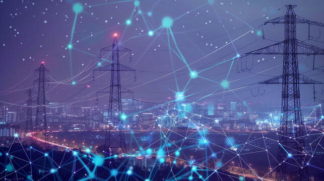 The interconnected circuits symbolize communication networks, data flow, and the interdependence of modern technological systems.