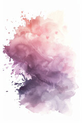 A minimalist watercolor splash with soft edges and a modern, pastel color scheme. 