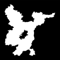 Vilnius county map, administrative division of Lithuania. Vector illustration.