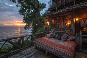 Obraz premium ocean ​​view villa professional photography