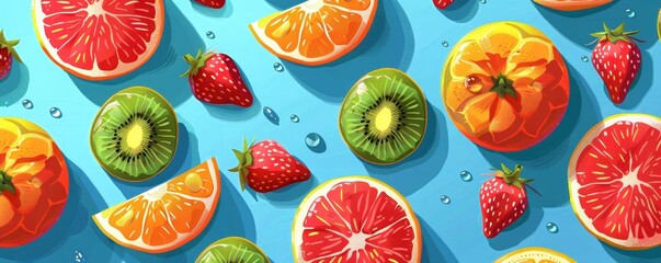 Colorful Fruit Pattern