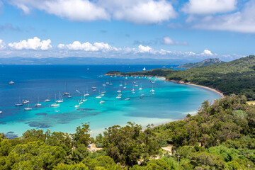Naklejka premium cotes et calanques de la mer méditerranée.
