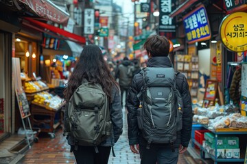 walking together with friends professional photography
