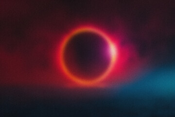 Planet on the galaxy background. Cosmic Background.