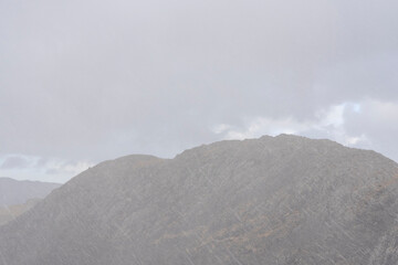 Majestic Mountains and Cloudy Sky in Norway.