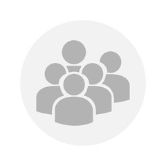 Vector flat illustration in grayscale. Avatar, user profile, person icon, gender neutral silhouette, profile picture. Suitable for social media profiles, icons, screensavers and as a template.