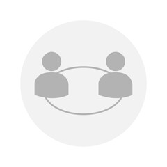 Vector flat illustration in grayscale. Avatar, user profile, person icon, gender neutral silhouette, profile picture. Suitable for social media profiles, icons, screensavers and as a template.