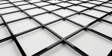 white grid black lines square