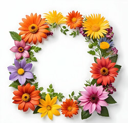 Obraz premium frame of flowers