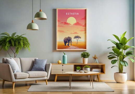 Minimalist Poster Mockup Template