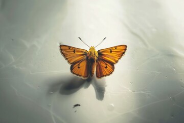 Obraz premium butterfly on a leaf