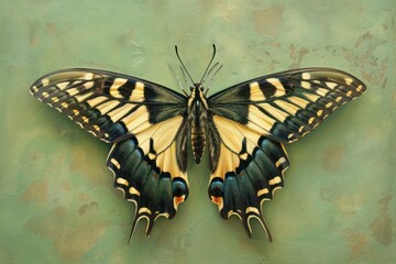 Fototapeta premium butterfly on a wall
