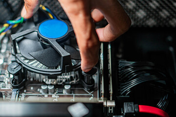 Installing CPU Cooler on Motherboard