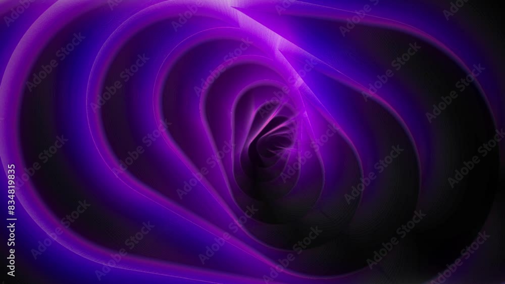 Poster mesmerizing footage of hypnotic motion with a background of swirling purple patterns. the continuous