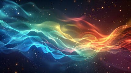 Obraz premium Colorful Nebulae Fly Through Space