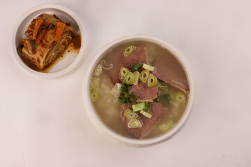 Gukbap is a Popular South Korean Beef Soup With Rice.
