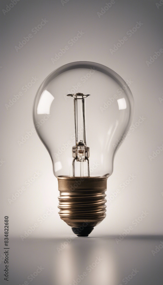 Poster lightbulb isolated on transparent background