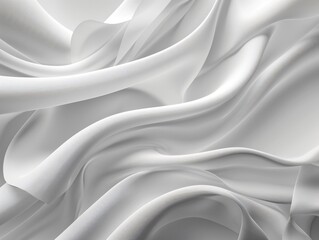 Obraz premium Close-up of heavily creased white textile