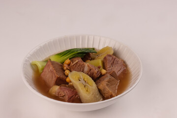 Beef Pochero is Filipino Beef Stew With Saba Bananas. 