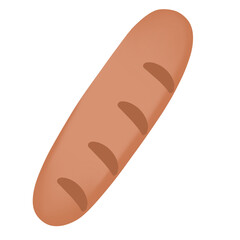 sausage icon on a transparent background