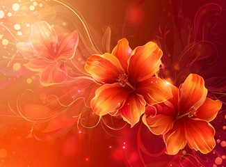 Obraz premium Orange flowers