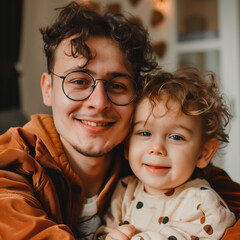 mother and her child sharing affectionate moments indoors