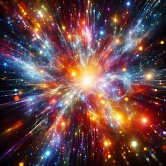 Fototapeta premium An electrifying display of abstract colorful lights