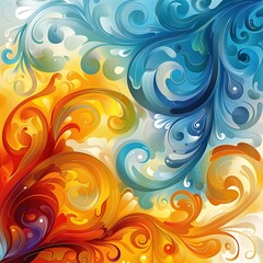 Fototapeta premium Colorful abstract pattern