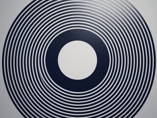 Fototapeta premium Close-up black-and-white circular object picture