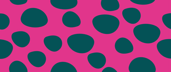 Vector flat background. Minimalist trendy abstract polka dot pattern. Perfect for screensaver, poster, card, invitation or home decor.