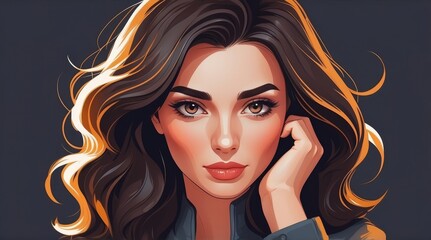 “Mysterious Beauty: A Portrait of Concealment”