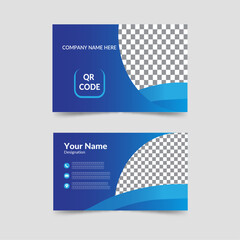 Dark Blue Color Creative Business Card Design