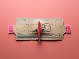 Airplane on paper