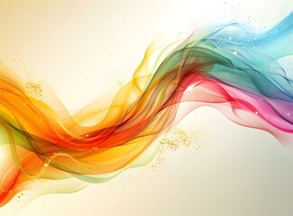 Wavy colorful abstract background