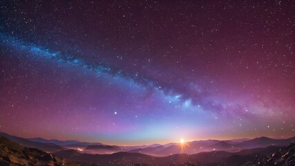 Fototapeta premium The cosmos filled with countless stars