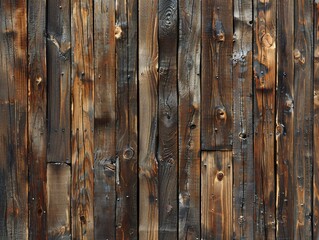 Close-up wooden fence fire hydrant