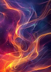 Fototapeta premium Colorful Flames
