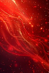 Red flowing energy