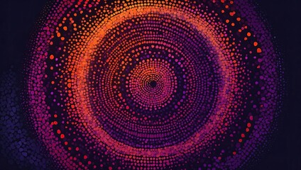 Dot Spiral Gradient Line Abstract