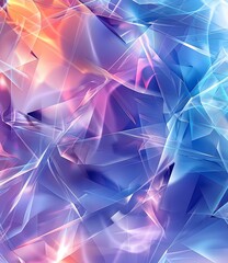 abstract 3d rendering of a crystal structure