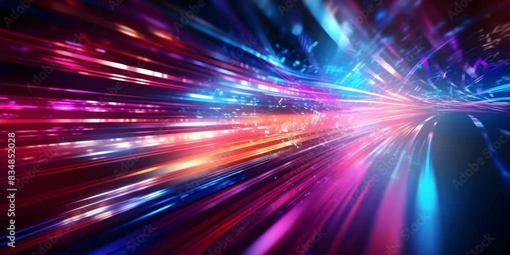 Aufkleber highspeed internet background with broadband wifi modem signals and fast downloadupload. concept int