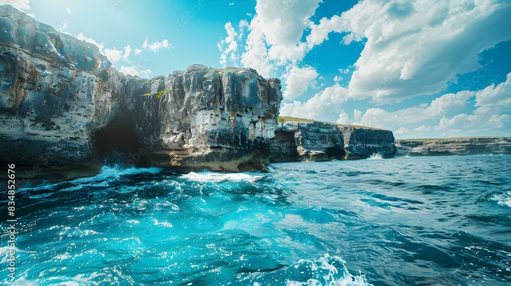 Canvas Prints ocean with high cliffs img