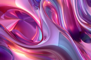 3D-rendered abstract shapes with a sleek, glossy finish and soft shadows. 